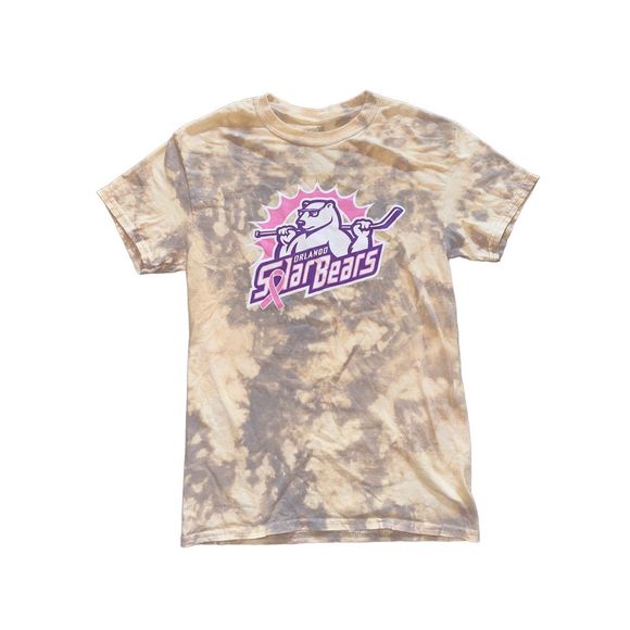 Orlando Solar Bears Breast Cancer Awareness Bleached Tee - Picture 1 of 3